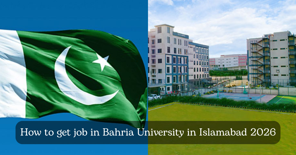 How to get job in Bahria University in Islamabad 2026